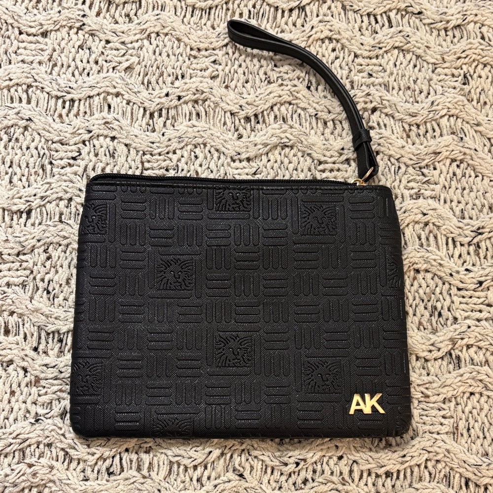 Anne Klein Black Wristlet Clutch